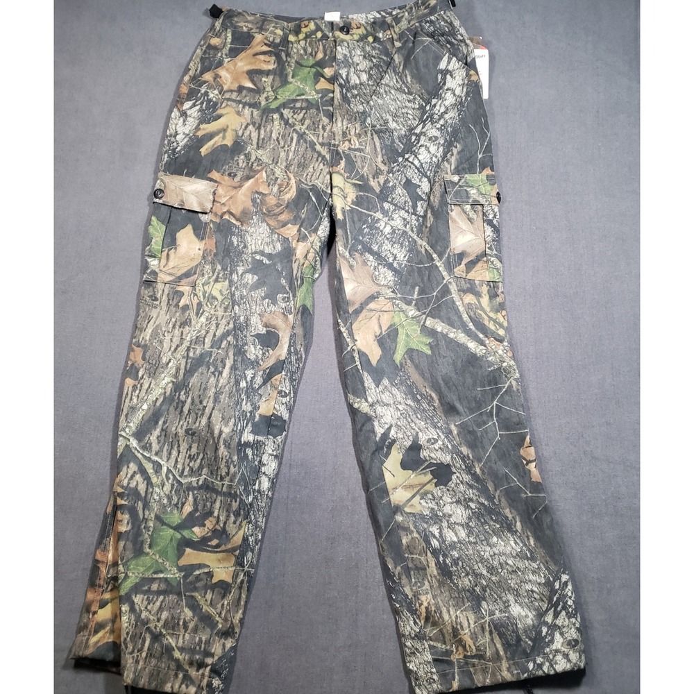 FieldStaff Cargo Pants Mens Large Camo Mossy Oak Break-Up New With Tags